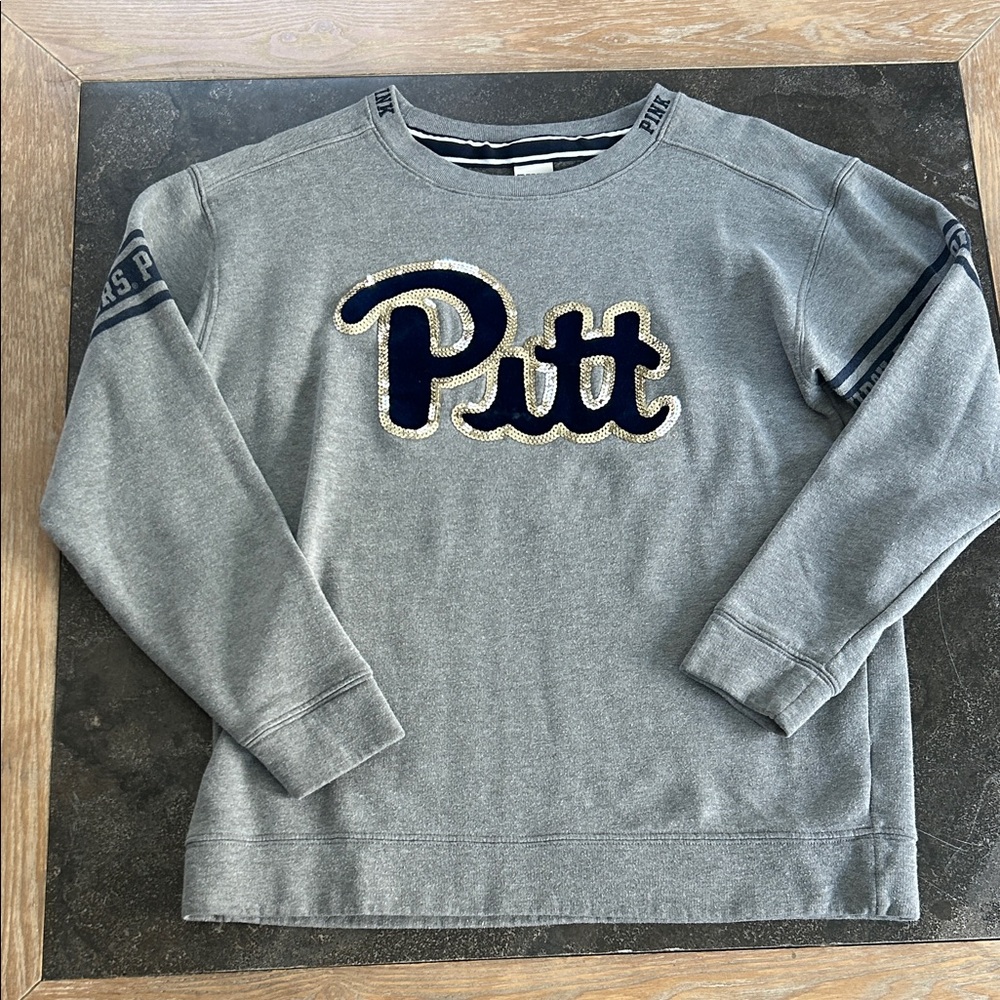 PINK Victoria’s Secret Pitt Gray Sweater
